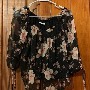 American Eagle over the shoulder top